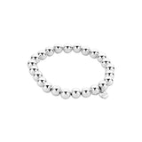 Armband BIBA - Zilverkleurig  Bolletjes (8 mm)