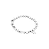 Armband BIBA - Zilverkleur Bolletjes (6 mm)