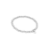 Armband BIBA - Zilverkleur Bolletjes (5 mm)