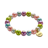 Armband BIBA - Goudkleurig Multicolor (zacht)