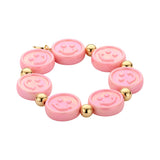 Armband BIBA - Goudkleurig Roze