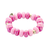Armband BIBA - Goudkleurig Roze (licht + hard)