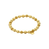 Armband BIBA - Goudkleurige  Bolletjes gestreept.