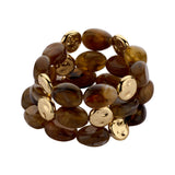 Armband BIBA - 3 stuks Licht Bruin