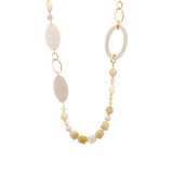 Ketting BIBA - Goudkleur Beige 100cm