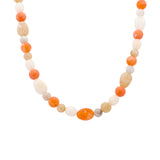Ketting BIBA - Goudkleur Oranje/Beige (40 + 8 cm)