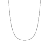 Ketting BIBA - Zilverkleur 40 + 8 cm bolletjes ketting 4mm