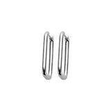 Oorbellen BIBA - Zilverkleurig Creool Langwerpig 29 mm