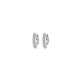 Oorbellen BIBA - Creool Goudkleurig Rond + Crystal