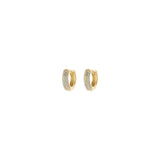 Oorbellen BIBA - Creool Goudkleur Glaskraaltjes (10 mm)