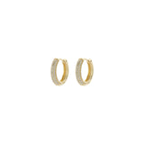 Oorbellen BIBA - Creool Goudkleur Glaskraaltjes (15 mm)