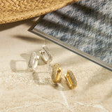 Oorbellen BIBA - Goudkleur + Glas