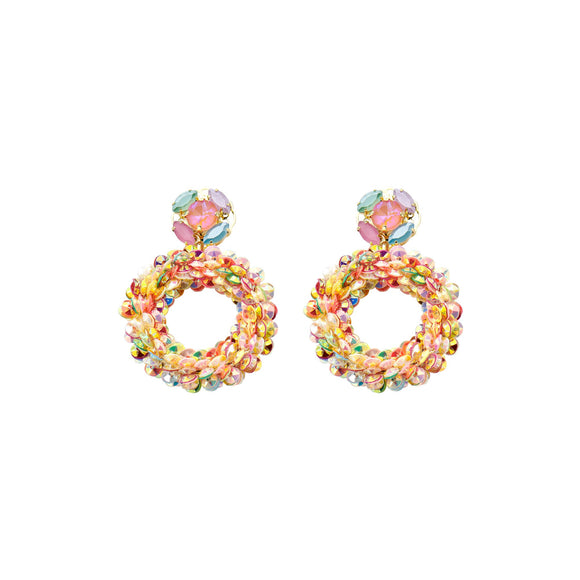 Oorbellen BIBA - Goudkleur Multicolor