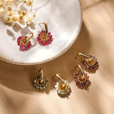 Oorbellen BIBA - Goudkleur Grijs