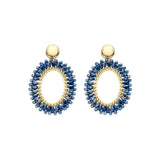 Oorbellen BIBA - Goudkleur Blauw