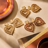 Oorbellen BIBA - Goudkleur Wit/Beige/Cream