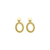 Oorbellen BIBA - Goudkleurig Blauw