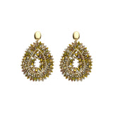 Oorbellen BIBA - Goudkleurig Bruin