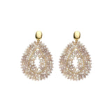 Oorbellen BIBA - Goudkleurig Beige