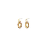 Oorbellen BIBA - Goudkleur Bruin