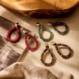 Oorbellen BIBA - Goudkleur Bruin/Beige