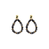 Oorbellen BIBA - Goudkleur Zwart