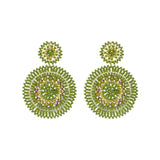 Oorbellen BIBA - Goudkleurig Groen