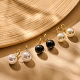 Oorbellen BIBA - Goudkleur Zwart