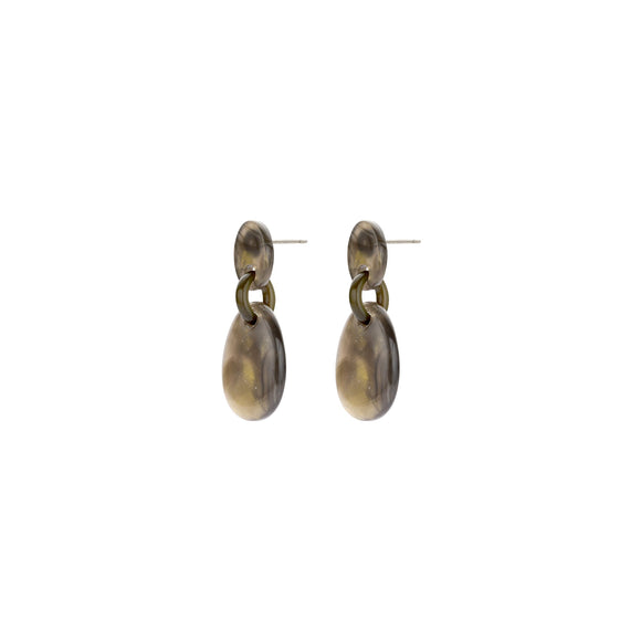 Oorbellen BIBA - Goudkleur Grijs