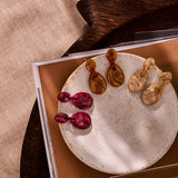 Oorbellen BIBA - Goudkleur Beige