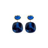 Oorbellen BIBA - Goudkleur Blauw