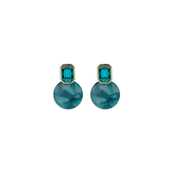 Oorbellen BIBA - Goudkleur Blauw