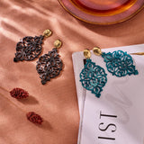 Oorbellen BIBA - Goudkleur Zwart