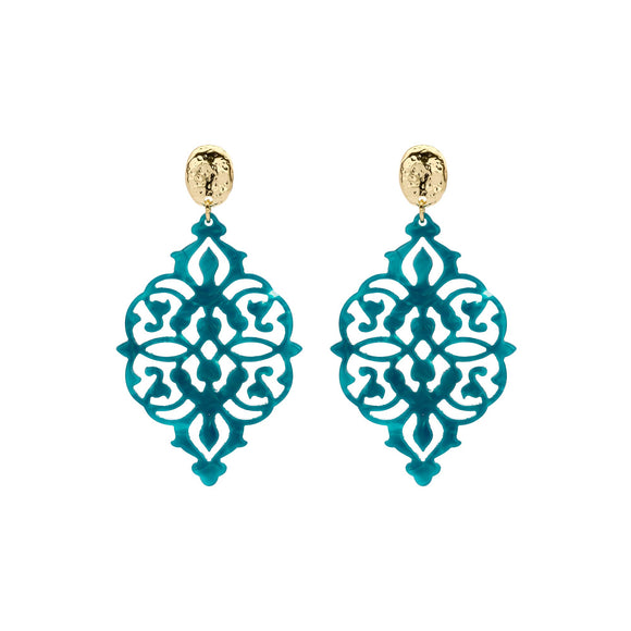 Oorbellen BIBA - Goudkleur Blauw