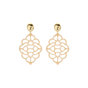 Oorbellen BIBA - Goudkleur Beige