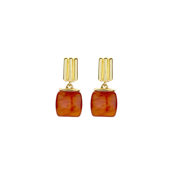Oorbellen BIBA - Goudkleur Oranje