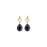 Oorbellen BIBA - Goudkleur Zwart