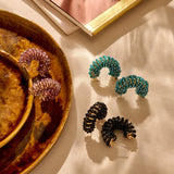 Oorbellen BIBA - Goudkleur Zwart