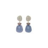 Oorbellen BIBA - Goudkleurig Blauw
