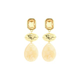 Oorbellen BIBA - Goudkleurig Beige