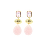 Oorbellen BIBA - Goudkleurig (licht) Roze
