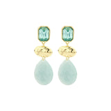 Oorbellen BIBA - Goudkleurig Groen