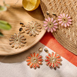 Oorbellen BIBA - Goudkleurig Beige