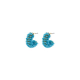 Oorbellen BIBA - Goudkleur Blauw Crystal