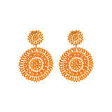 Oorbellen BIBA - Goudkleurig Oranje