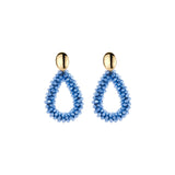 Oorbellen BIBA - Goudkleurig Blauw