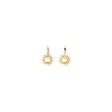 Oorbellen BIBA - Goudkleurig Licht Beige
