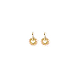 Oorbellen BIBA - Goudkleurig Beige