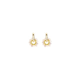 Oorbellen BIBA - Goudkleurig Beige