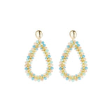 Oorbellen BIBA - Goudkleurig Groen